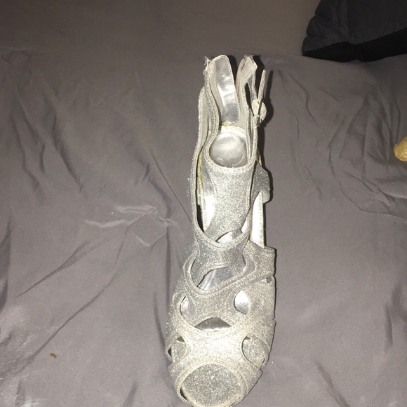 High heel glitter sandals - Picture 2 of 4